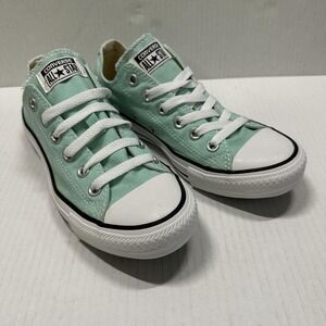 Converse Chuck Taylor All Star Shoes Mens 6 Wom 8 Green Low Top Sneakers 136565F
